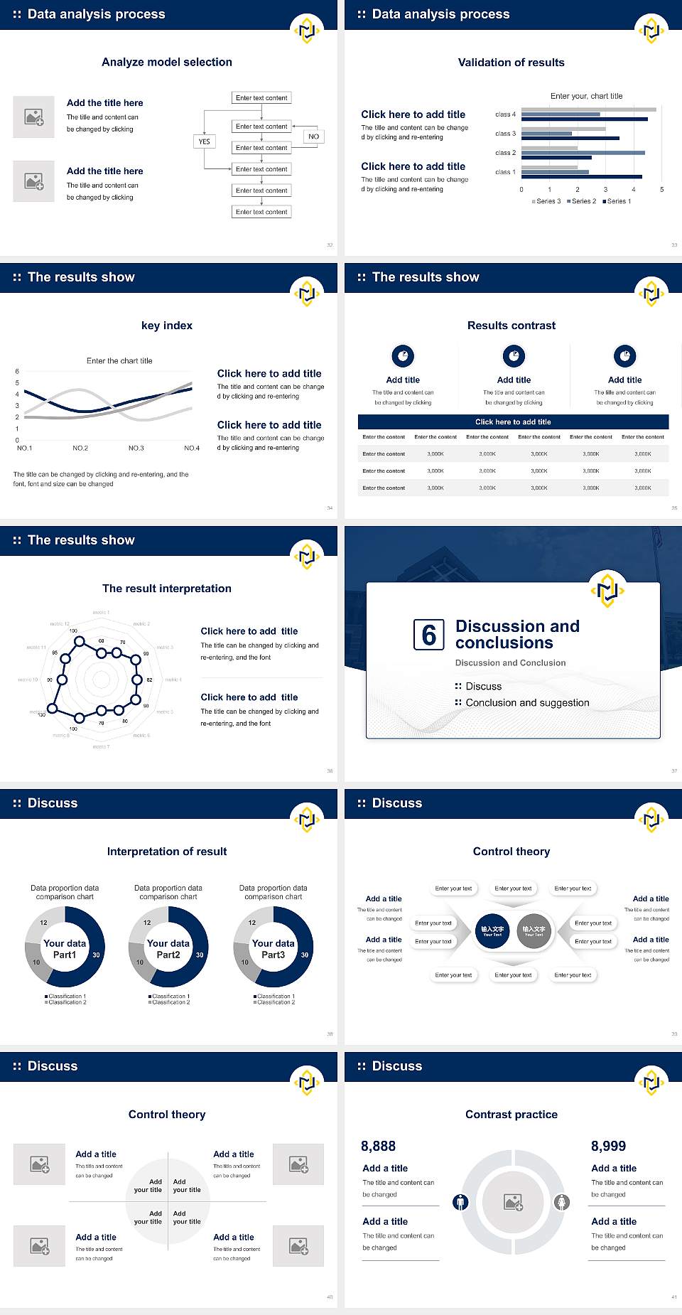 Clarke University Graduation Thesis Defense PPT Template4:3 ratio PPT effect preview image5