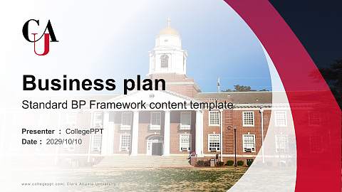 Clark Atlanta University Competition/Entrepreneurship Contest PPT Template