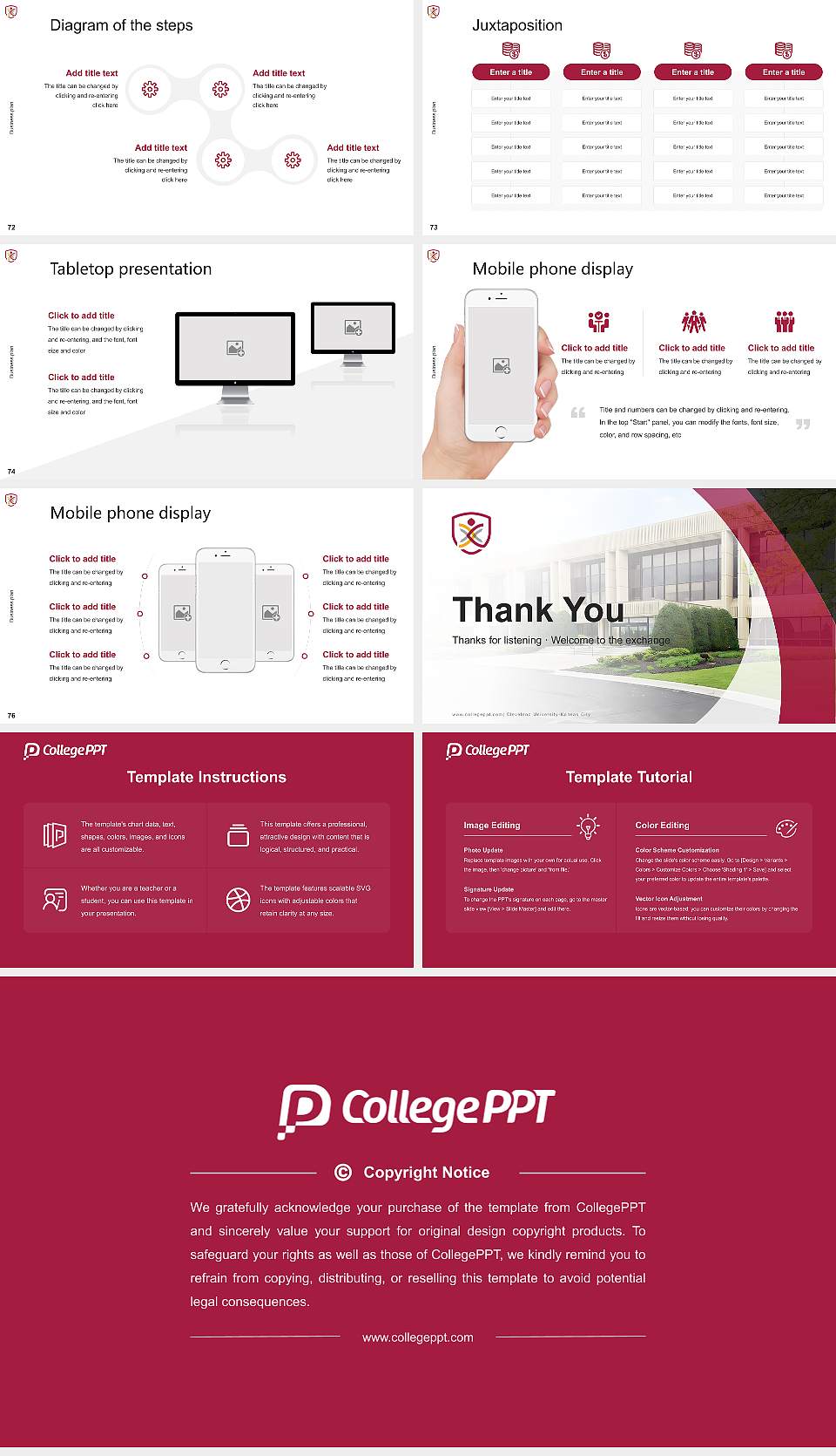 Cleveland University-Kansas City Competition/Entrepreneurship Contest PPT Template16:9 ratio PPT effect preview image9
