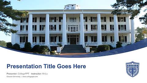 Chowan University Course/Courseware Creation PPT Template