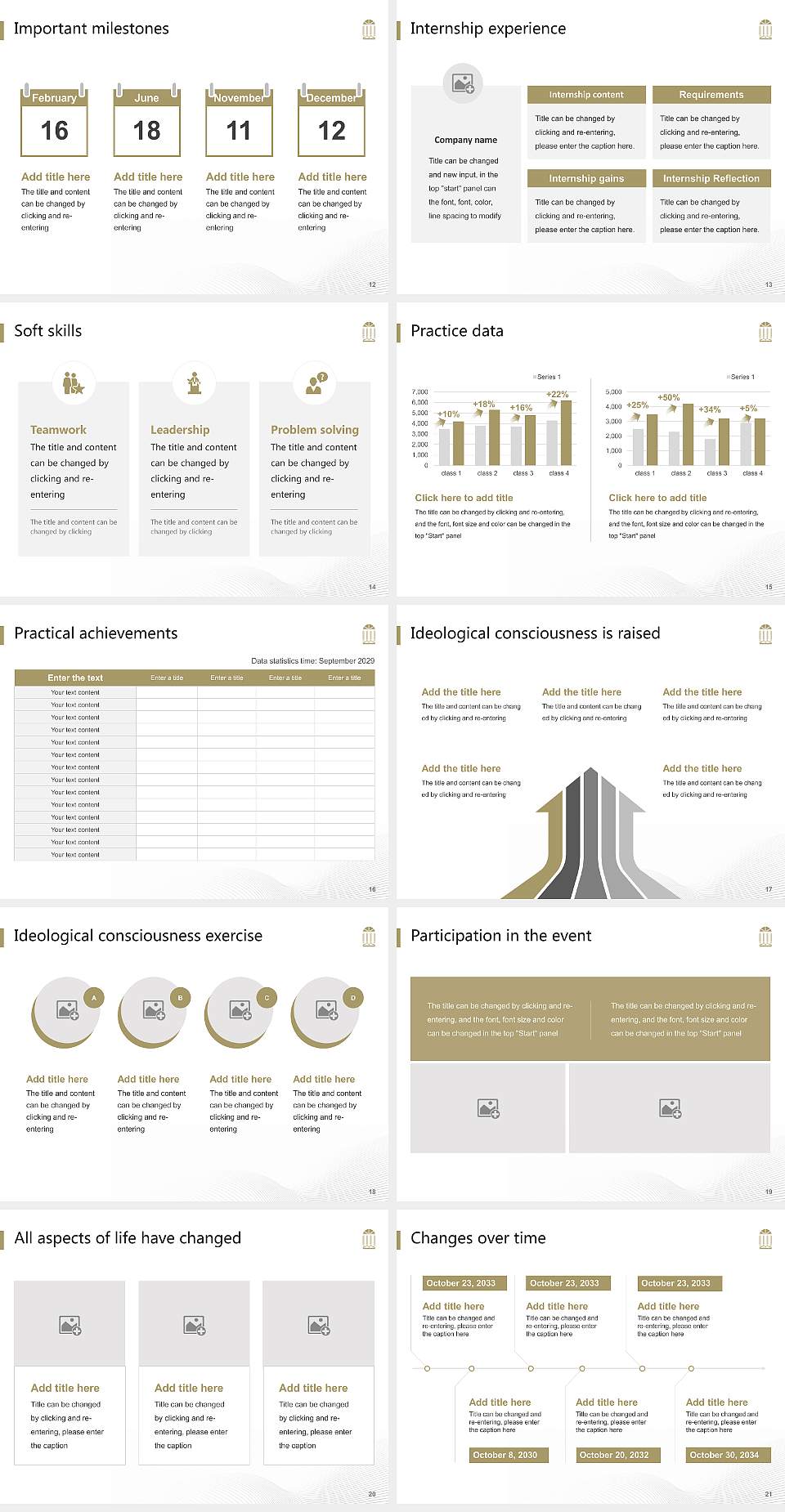 Charleston Southern University National Scholarship Defense PPT Template4:3 ratio PPT effect preview image3