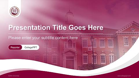 Claflin University Lecture Sharing and Networking Event PPT Template