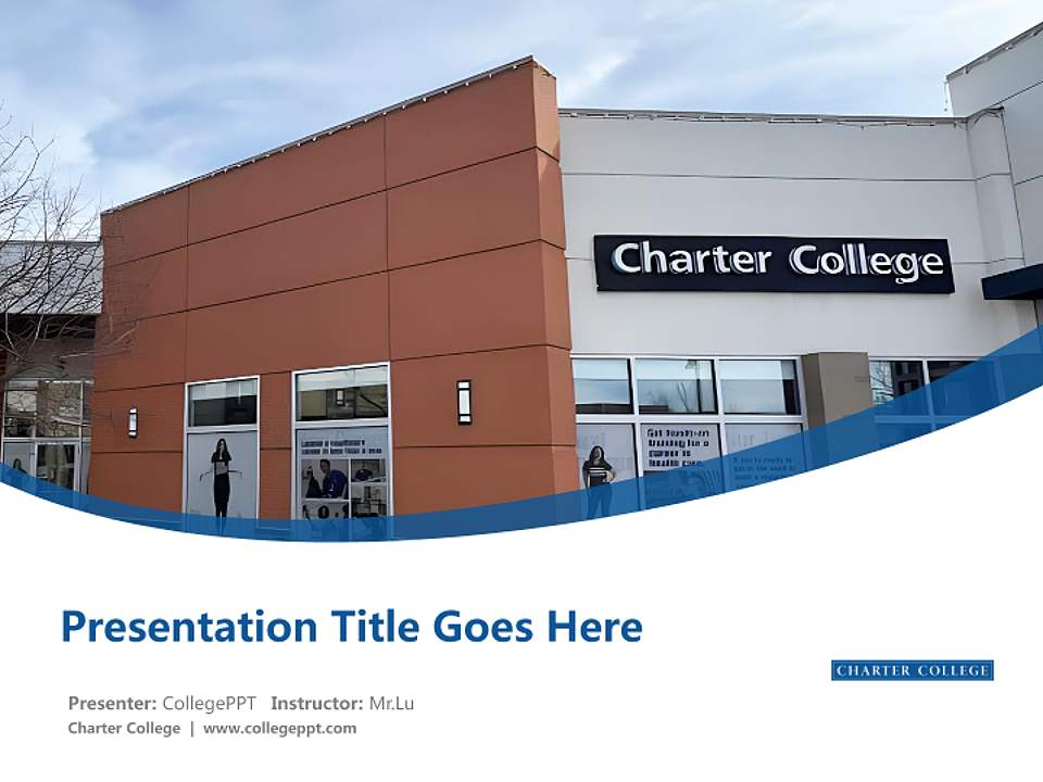 Charter College Course/Courseware Creation PPT Template4:3 ratio PPT effect preview image5