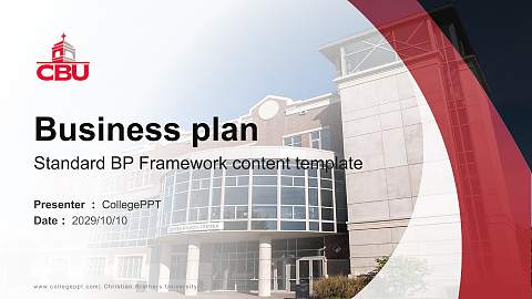 Christian Brothers University Competition/Entrepreneurship Contest PPT Template