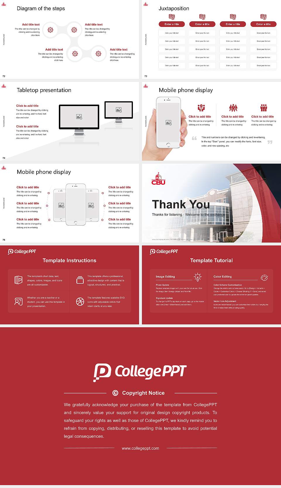Christian Brothers University Competition/Entrepreneurship Contest PPT Template16:9 ratio PPT effect preview image9