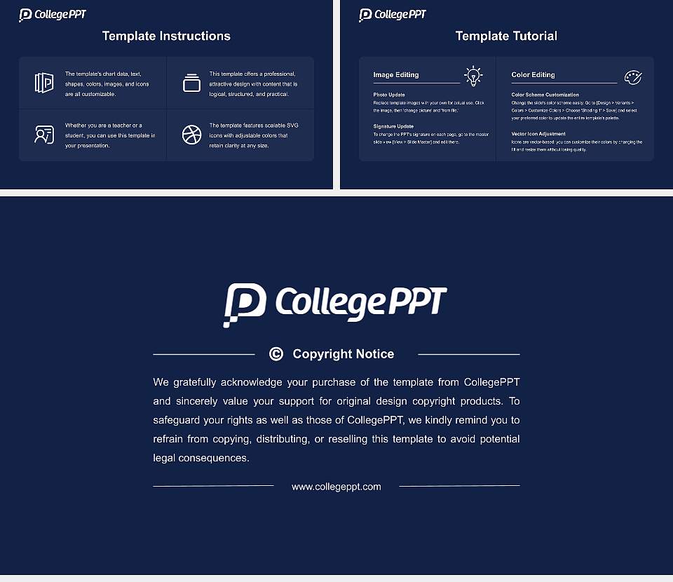 City Vision University Academic Presentation/Research Findings Report PPT Template16:9 ratio PPT effect preview image5