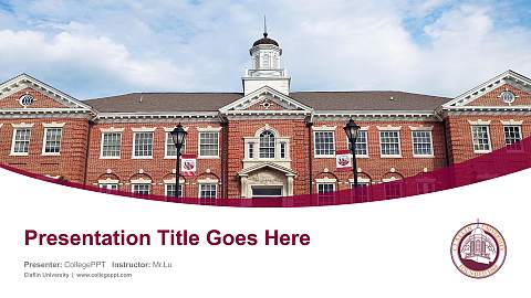 Claflin University Course/Courseware Creation PPT Template