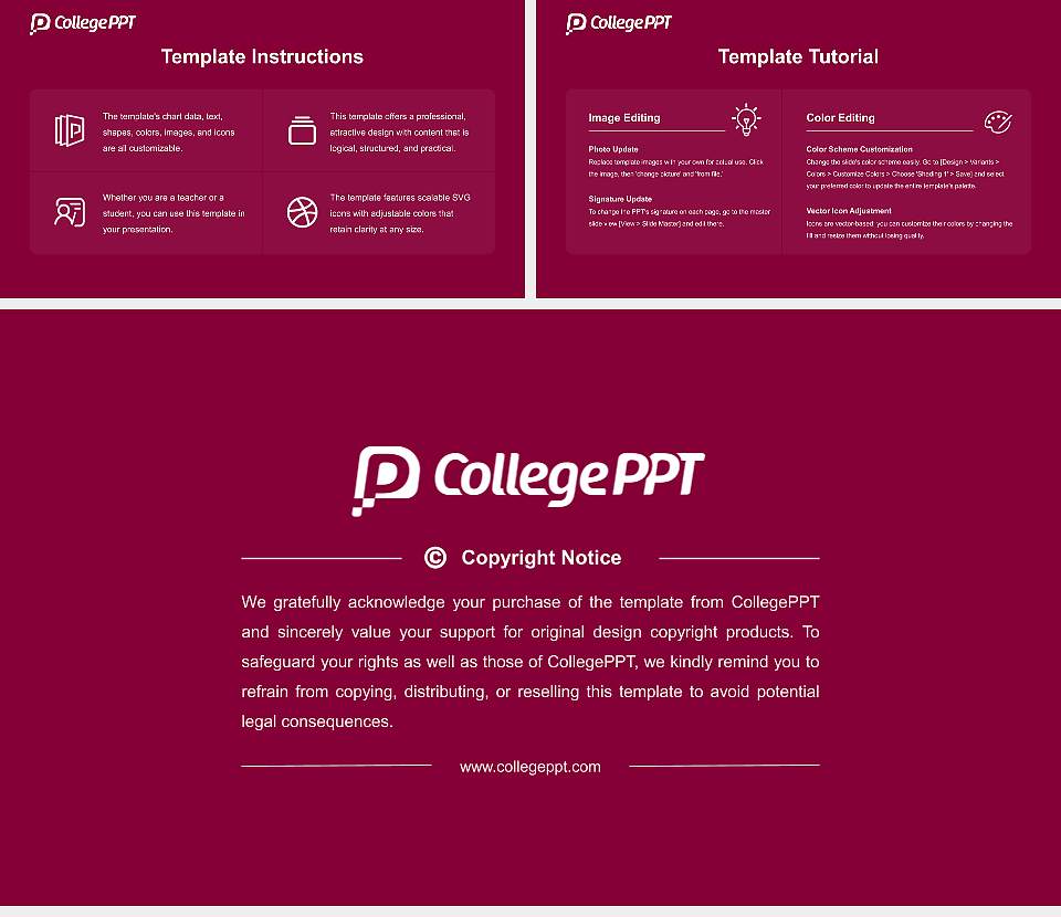 Claflin University Course/Courseware Creation PPT Template16:9 ratio PPT effect preview image5