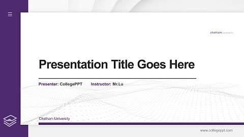 Chatham University Thesis Proposal/Graduation Defense PPT Template