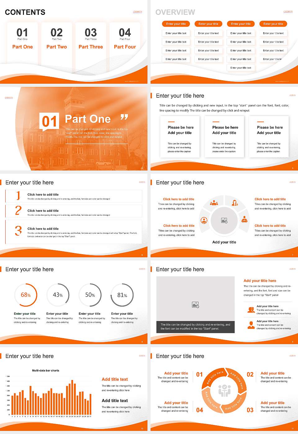 Clemson University Lecture Sharing and Networking Event PPT Template16:9 ratio PPT effect preview image2