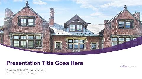 Chatham University Course/Courseware Creation PPT Template