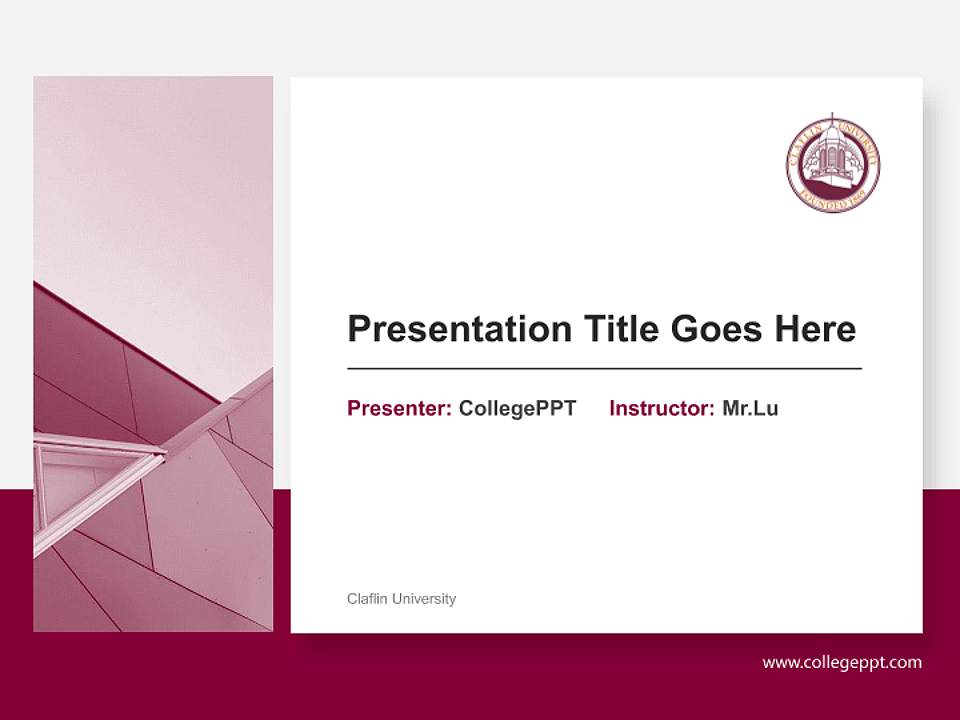 Claflin University General Purpose PPT Template4:3 ratio PPT effect preview image6