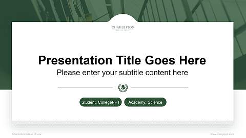 Charleston School of Law National Scholarship Defense PPT Template