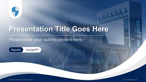 Cheyney University of Pennsylvania Lecture Sharing and Networking Event PPT Template