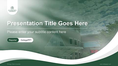 Chicago State University Lecture Sharing and Networking Event PPT Template