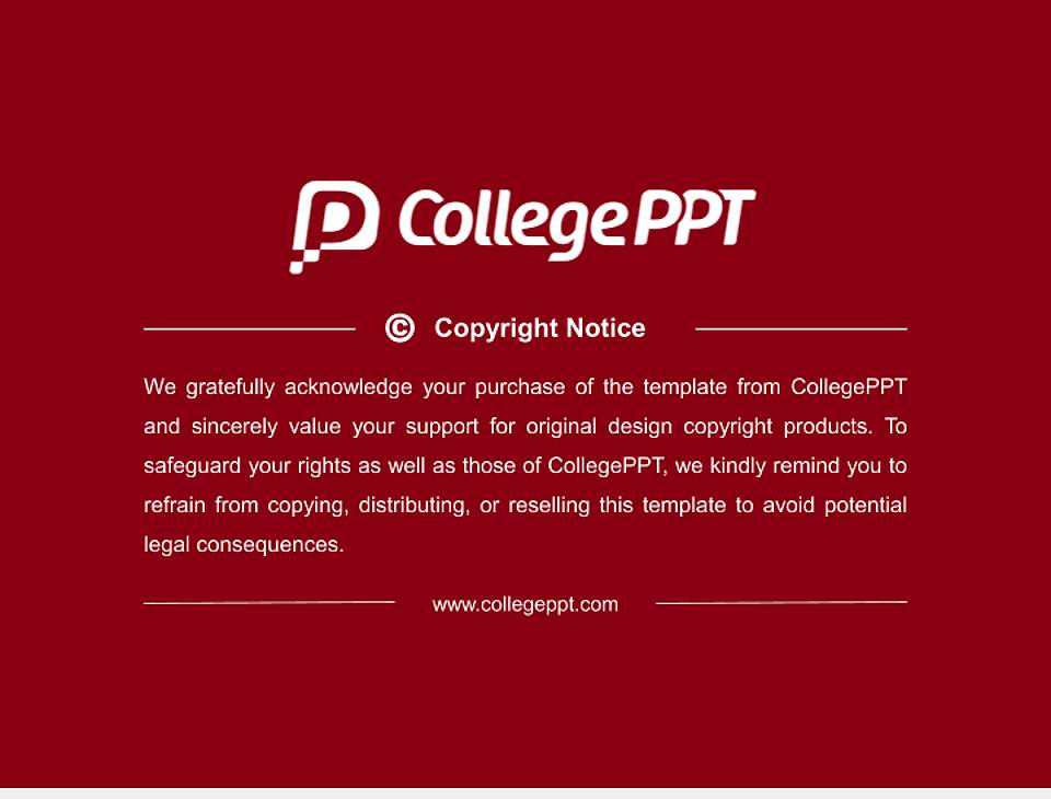 Coe College Thesis Proposal/Graduation Defense PPT Template4:3 ratio PPT effect preview image5