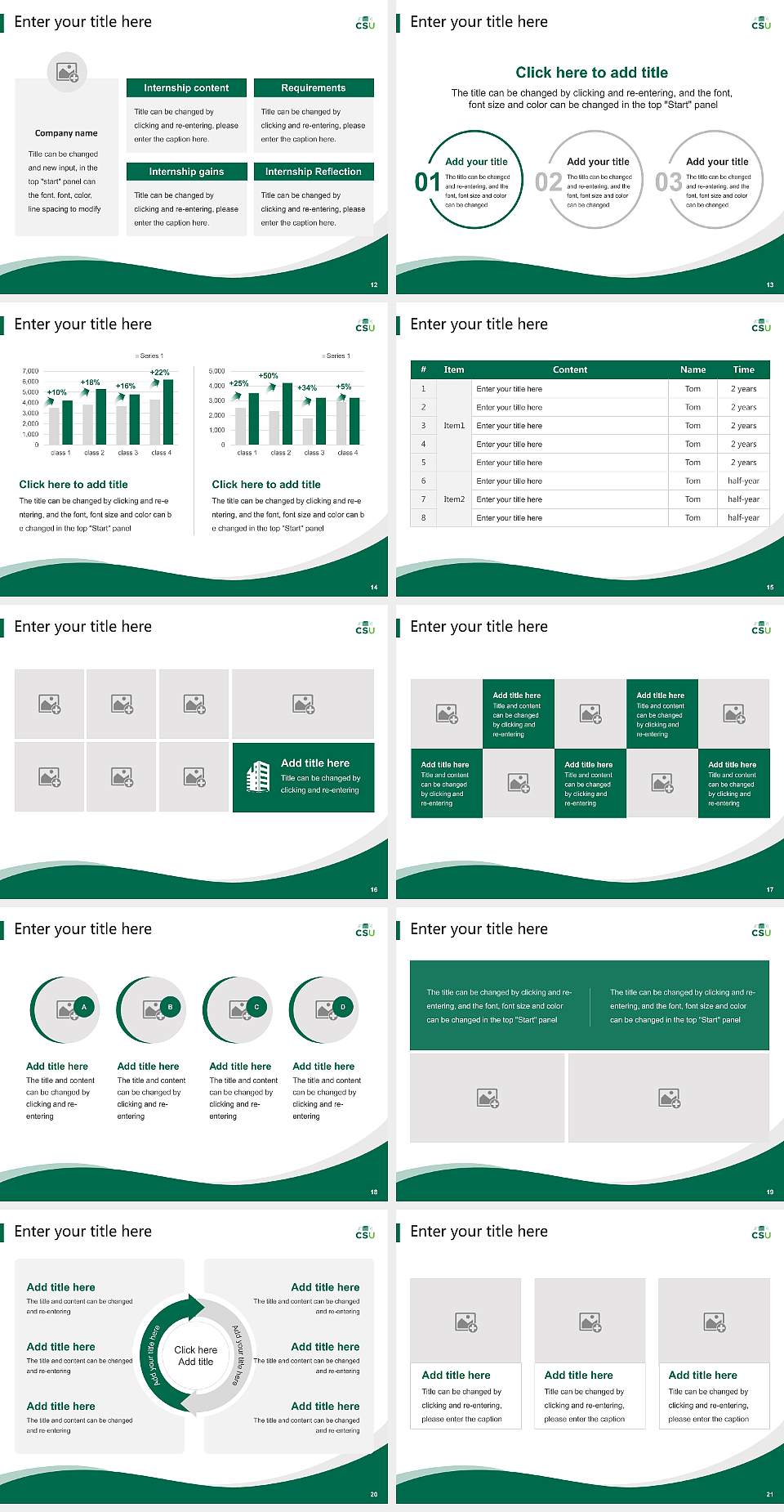 Cleveland State University Lecture Sharing and Networking Event PPT Template4:3 ratio PPT effect preview image3