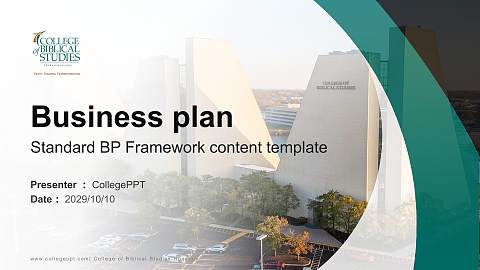 College of Biblical Studies-Houston Competition/Entrepreneurship Contest PPT Template