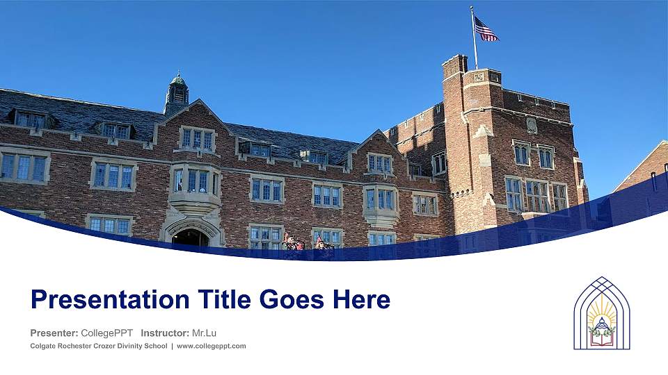 Colgate Rochester Crozer Divinity School Course/Courseware Creation PPT Template16:9 ratio PPT effect preview image