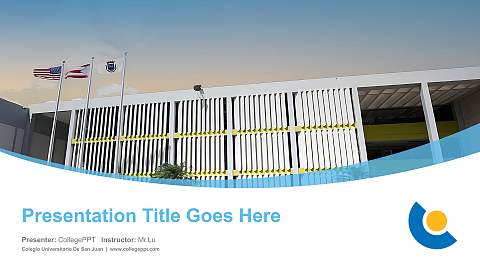 Colegio Universitario De San Juan Course/Courseware Creation PPT Template