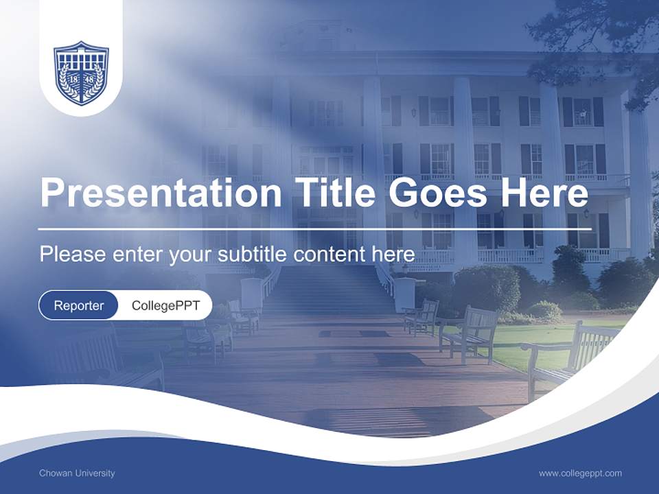 Chowan University Lecture Sharing and Networking Event PPT Template4:3 ratio PPT effect preview image4