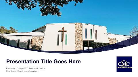 Christ Mission College Course/Courseware Creation PPT Template