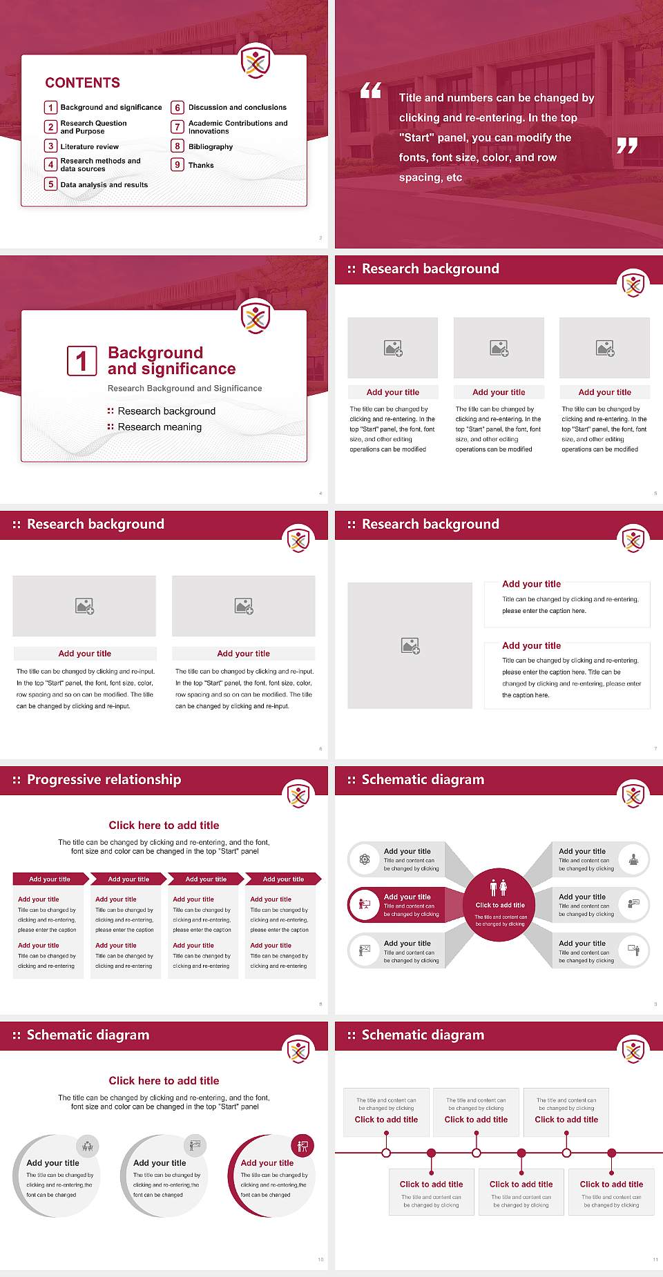 Cleveland University-Kansas City Graduation Thesis Defense PPT Template4:3 ratio PPT effect preview image2