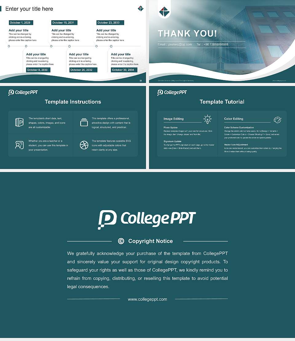 Charlotte Christian College and Theological Seminary Lecture Sharing and Networking Event PPT Template16:9 ratio PPT effect preview image4