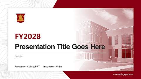 Coe College Academic Presentation/Research Findings Report PPT Template