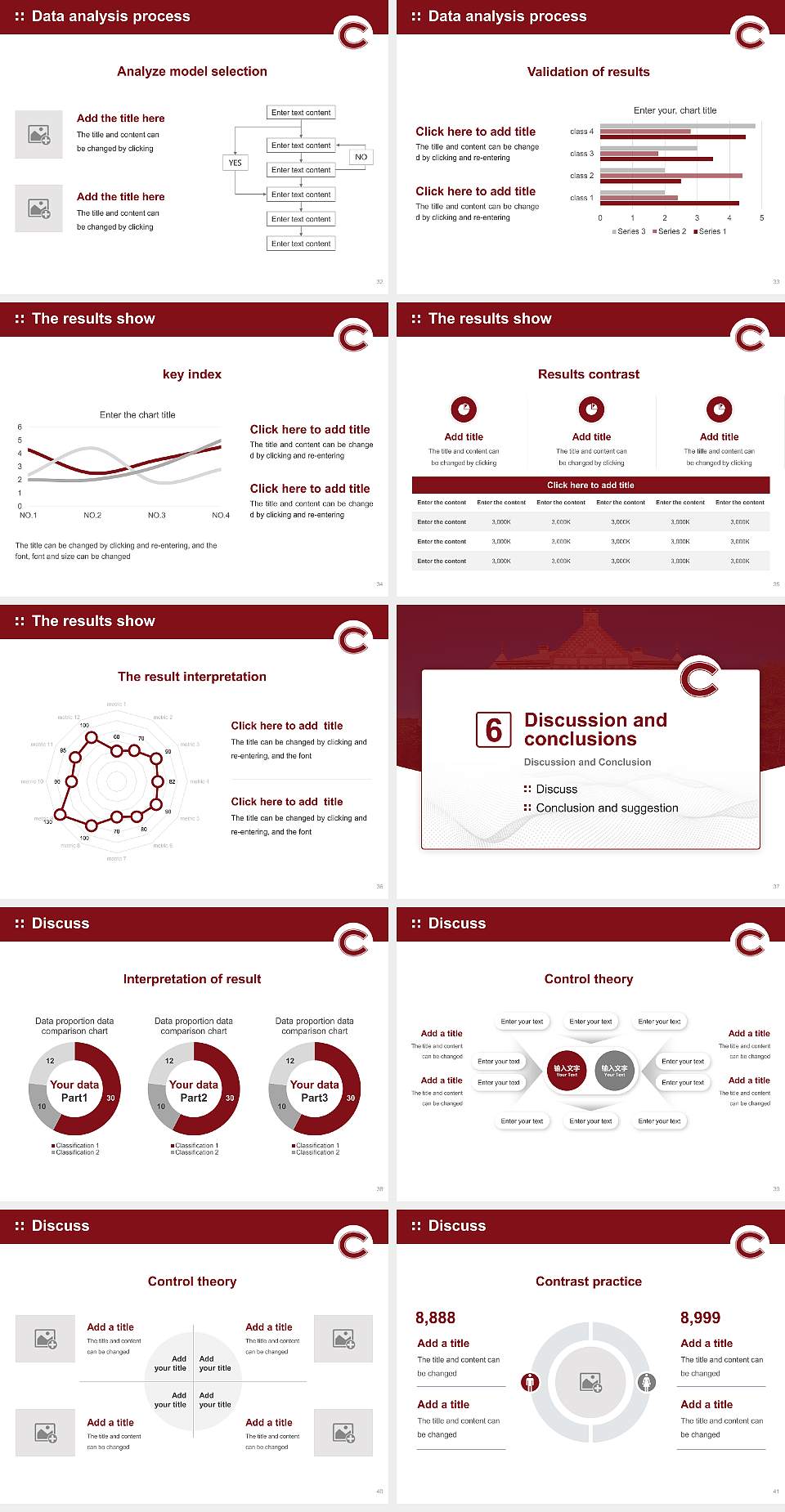 Colgate University Graduation Thesis Defense PPT Template4:3 ratio PPT effect preview image5