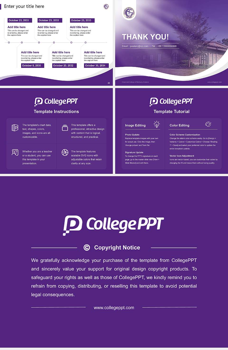 Cincinnati College of Mortuary Science Lecture Sharing and Networking Event PPT Template4:3 ratio PPT effect preview image4