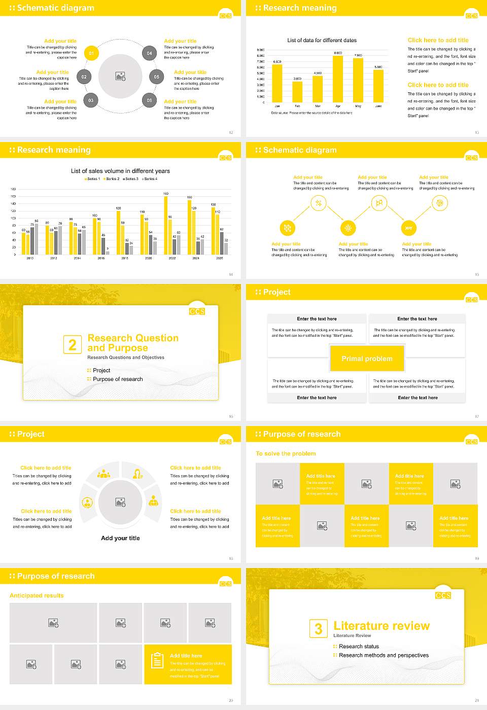 College for Creative Studies Graduation Thesis Defense PPT Template16:9 ratio PPT effect preview image3