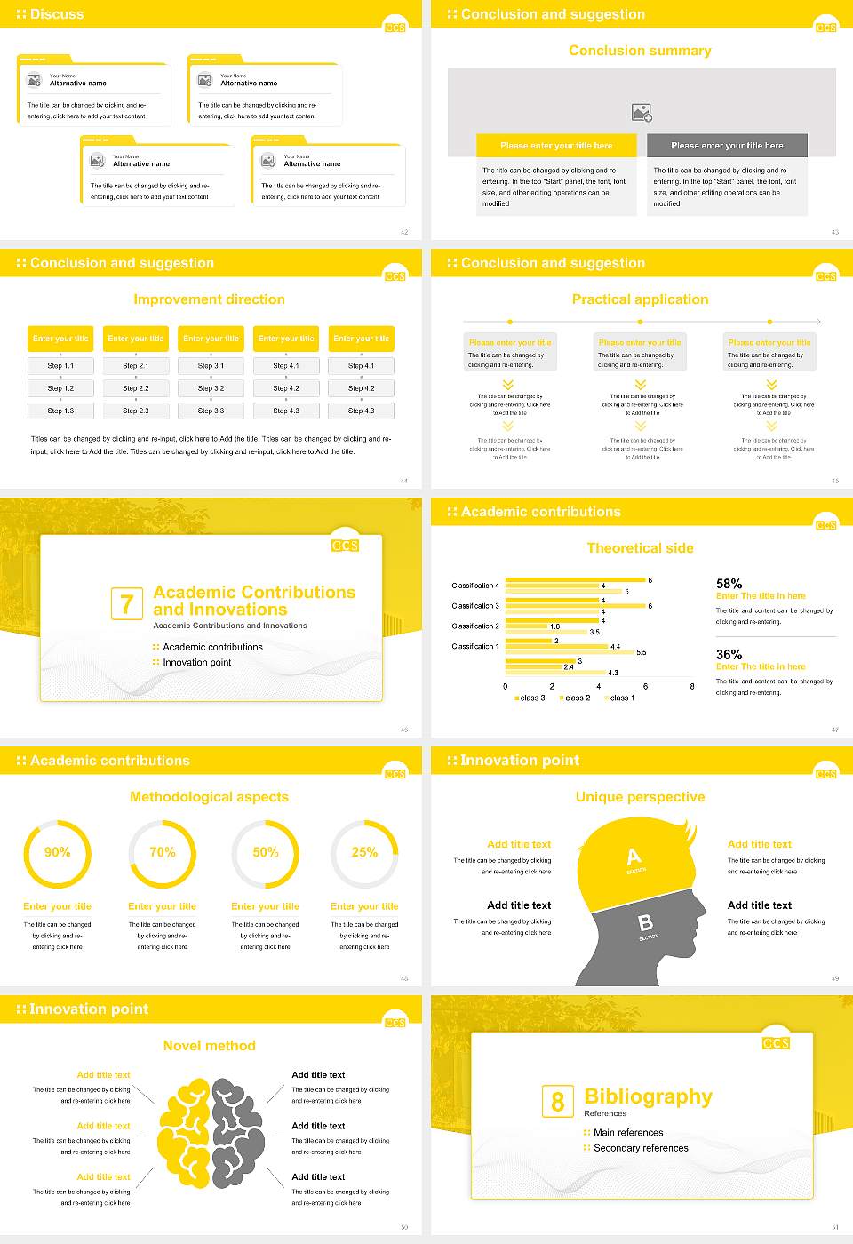 College for Creative Studies Graduation Thesis Defense PPT Template16:9 ratio PPT effect preview image6