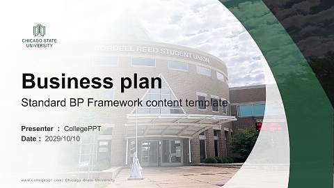 Chicago State University Competition/Entrepreneurship Contest PPT Template