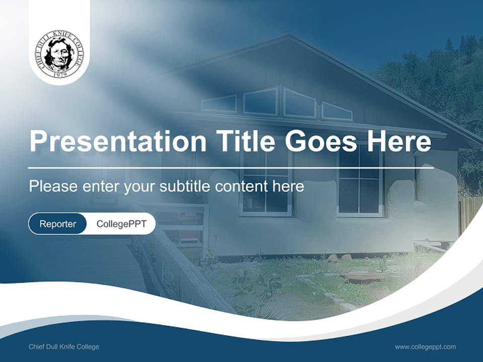 Chief Dull Knife College Lecture Sharing and Networking Event PPT Template4:3 ratio PPT effect preview image4