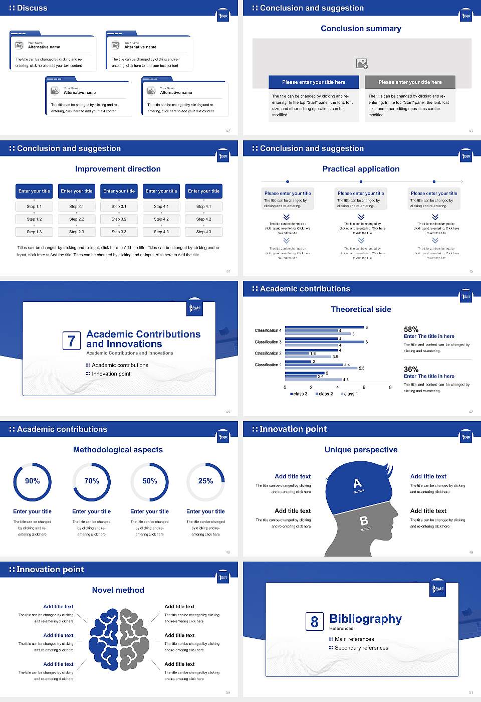 Clarks Summit University Graduation Thesis Defense PPT Template16:9 ratio PPT effect preview image6