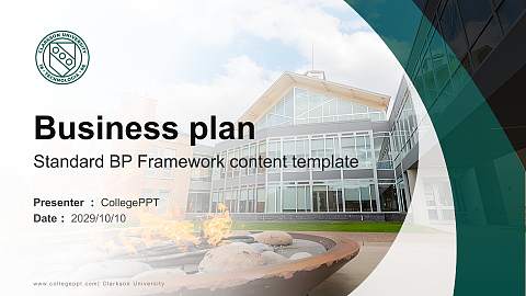 Clarkson University Competition/Entrepreneurship Contest PPT Template