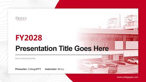 Dewey University-Hato Rey Academic Presentation/Research Findings Report PPT Template