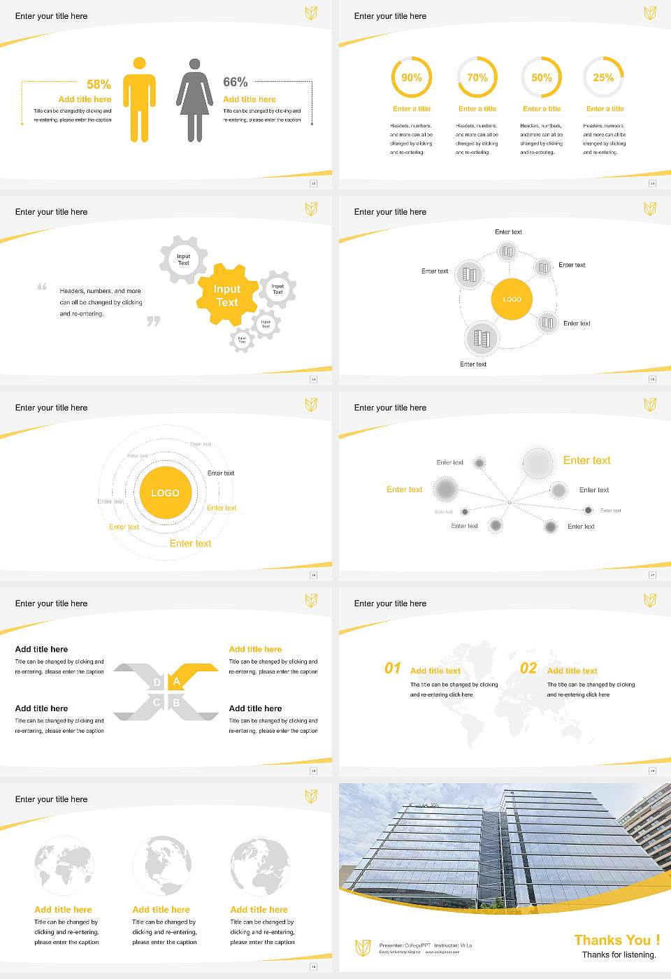 Devry University-Virginia Course/Courseware Creation PPT Template16:9 ratio PPT effect preview image4