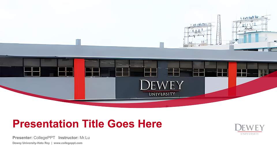 Dewey University-Hato Rey Course/Courseware Creation PPT Template16:9 ratio PPT effect preview image1