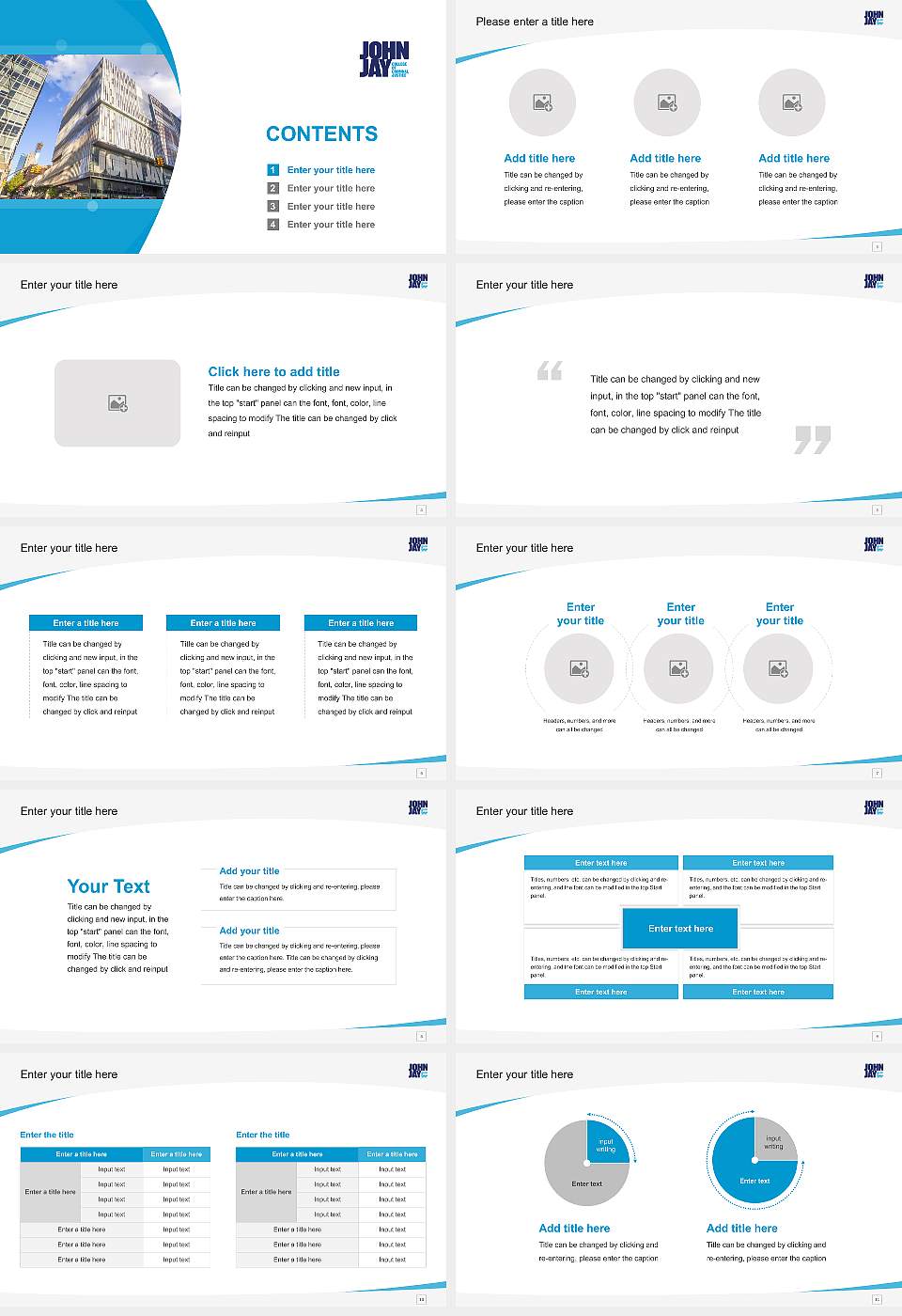 John Jay College of Criminal Justice Course/Courseware Creation PPT Template16:9 ratio PPT effect preview image2