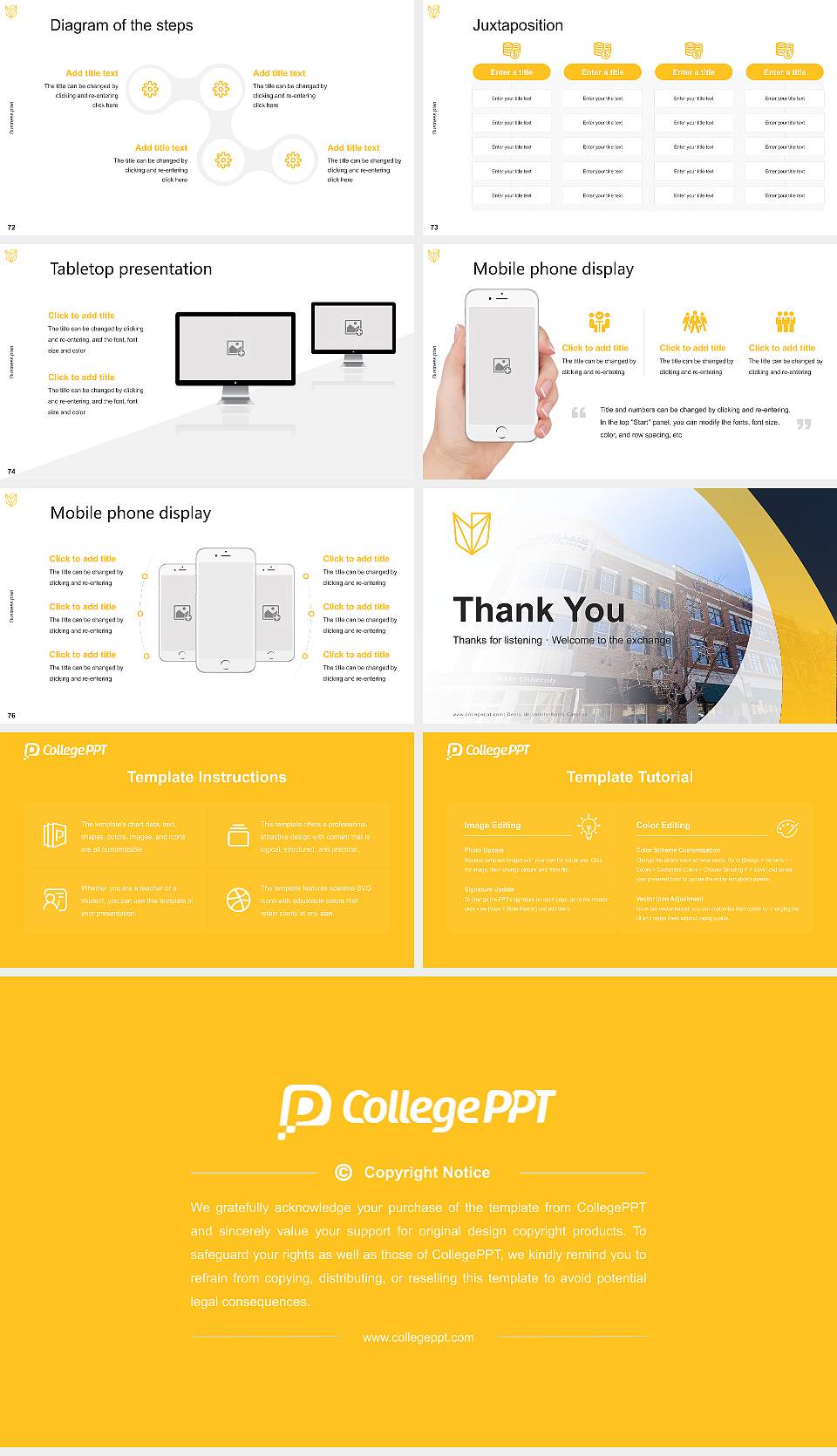 Devry University-North Carolina Competition/Entrepreneurship Contest PPT Template16:9 ratio PPT effect preview image9