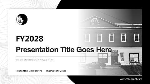 Dell’Arte International School of Physical Theatre Academic Presentation/Research Findings Report PPT Template