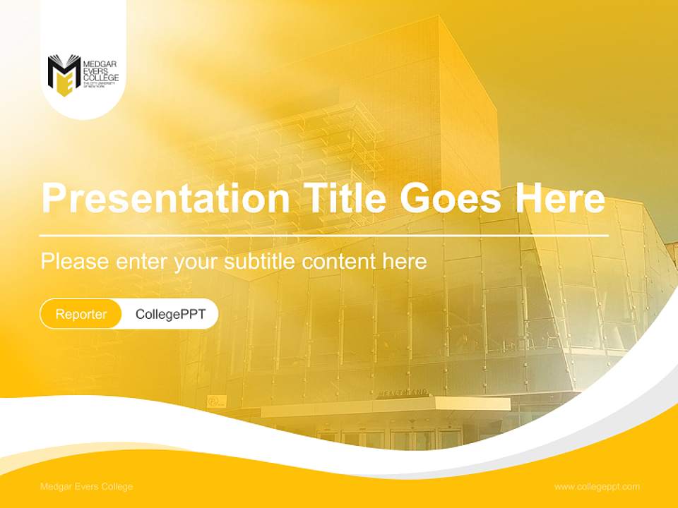 Medgar Evers College Lecture Sharing and Networking Event PPT Template4:3 ratio PPT effect preview image4