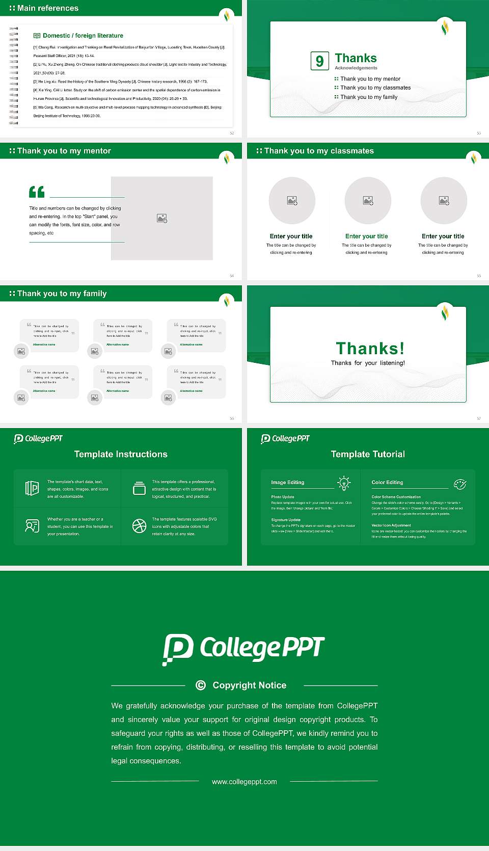 Delaware Valley University Graduation Thesis Defense PPT Template16:9 ratio PPT effect preview image7