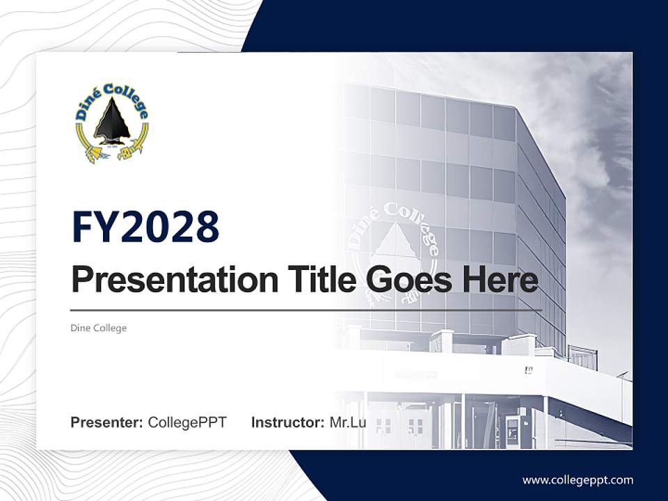 Dine College Academic Presentation/Research Findings Report PPT Template4:3 ratio PPT effect preview image5