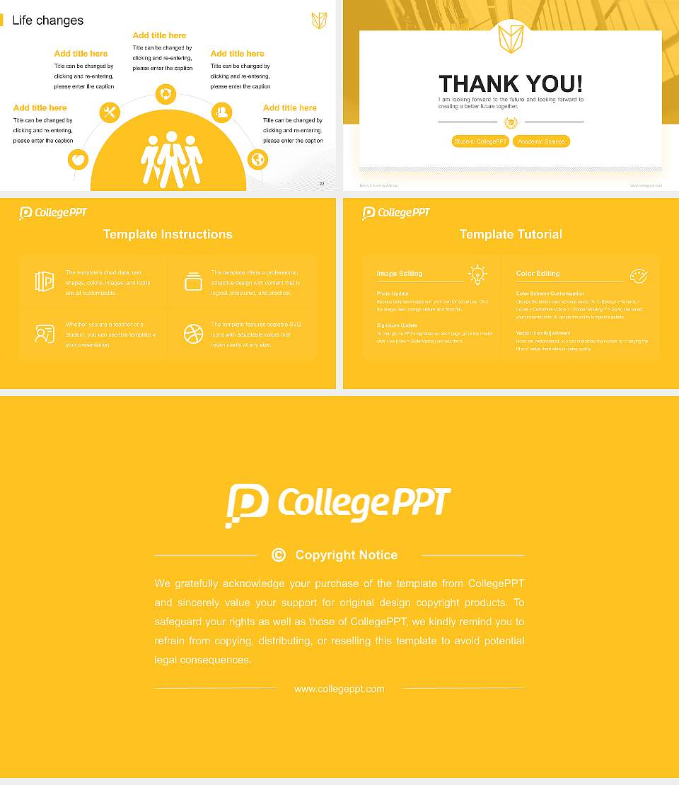 Devry University-Arizona National Scholarship Defense PPT Template16:9 ratio PPT effect preview image4