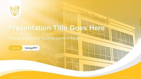 Devry University-Florida Lecture Sharing and Networking Event PPT Template