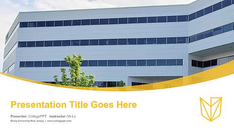 Devry University-New Jersey Course/Courseware Creation PPT Template