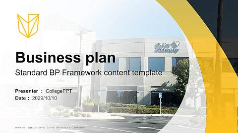 Devry University-California Competition/Entrepreneurship Contest PPT Template